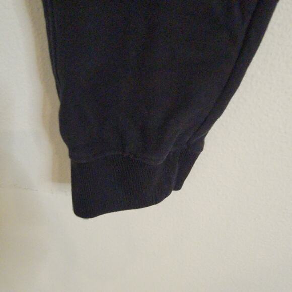 Viva La Bonita VLB Sz Large Black Sweat Pants Pockets GUC Elastic Waist Grunge - Picture 12 of 13